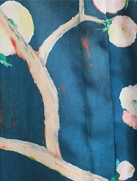 Dugald Belted Silk Maxi Skirt Floral Print