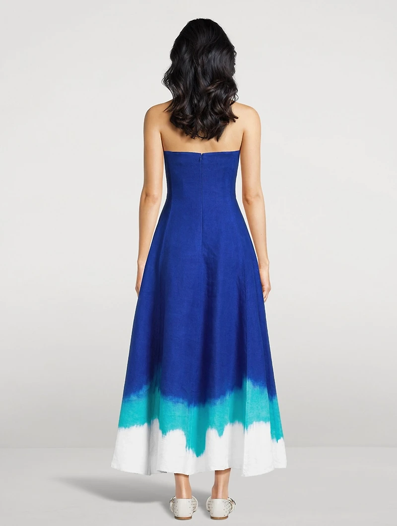 Alessia Linen Twill Midi Dress