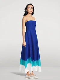 Alessia Linen Twill Midi Dress
