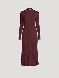 Ardor Rib-Knit Cashmere Silk Dress