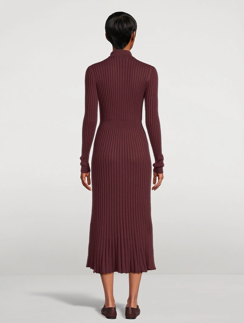 Ardor Rib-Knit Cashmere Silk Dress
