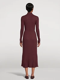 Ardor Rib-Knit Cashmere Silk Dress
