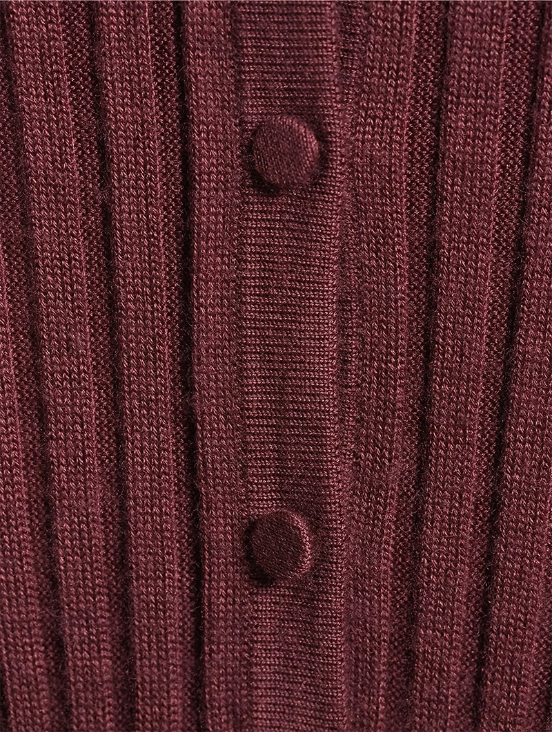 Ardor Rib-Knit Cashmere Silk Dress