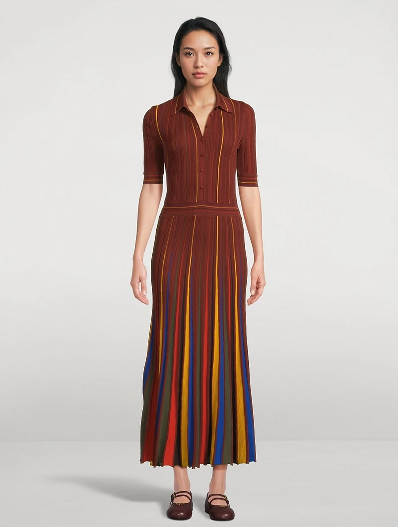 Calypso Merino Wool Midi Dress