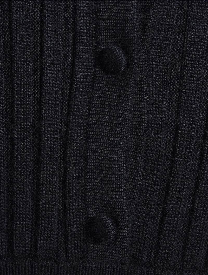 Amor Rib-Knit Cashmere Silk Dress