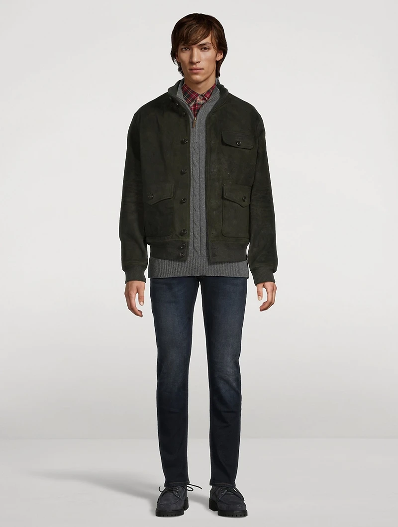 Cable-Knit Cashmere Quarter-Zip Sweater