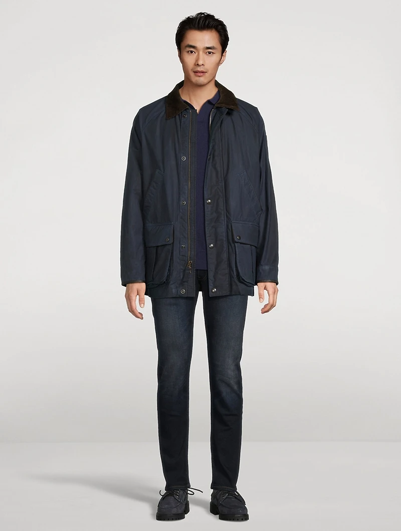 Wool Johnny-Collar Sweater