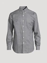 Cotton Twill Shirt Plaid Print