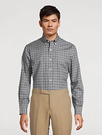 Cotton Twill Shirt Plaid Print