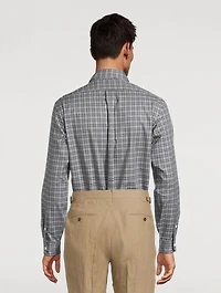 Cotton Twill Shirt Plaid Print