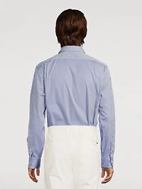 Classic Fit Striped Poplin Shirt