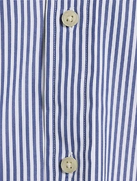 Classic Fit Striped Poplin Shirt