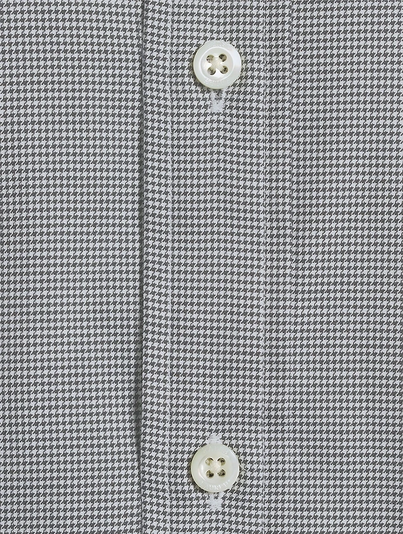 Classic Fit Houndstooth Twill Shirt