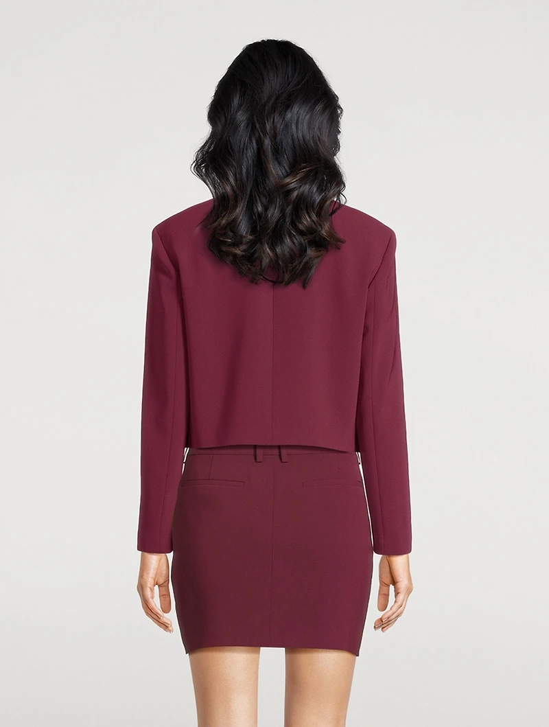 Double-Breasted Admiral Crêpe Blazer