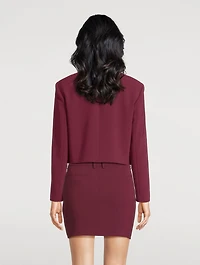 Double-Breasted Admiral Crêpe Blazer