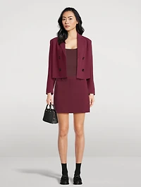 Double-Breasted Admiral Crêpe Blazer
