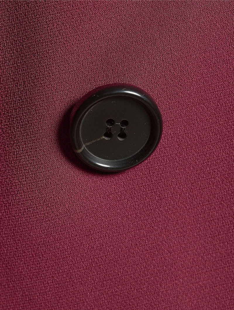 Double-Breasted Admiral Crêpe Blazer