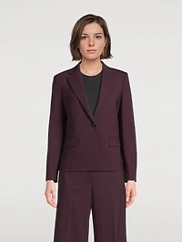 Slim Stretch Wool Blazer