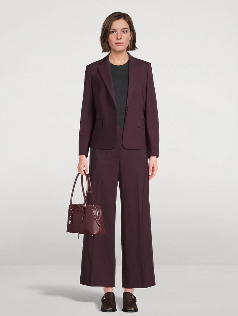 Slim Stretch Wool Blazer