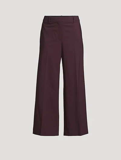Classic Stretch Wool Suit Pants