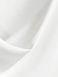 Silk Long-Sleeve Cowlneck Blouse