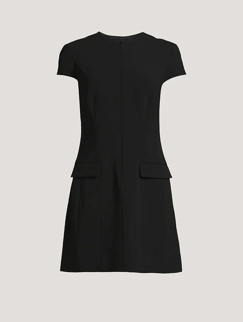 Admiral Crepe Short-Sleeve Shift Dress