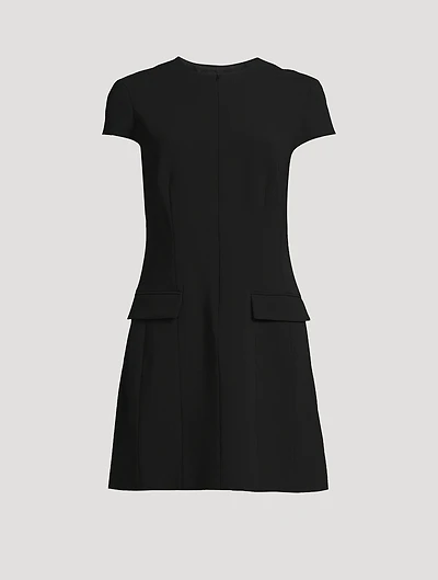 Admiral Crepe Short-Sleeve Shift Dress