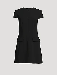 Admiral Crepe Short-Sleeve Shift Dress