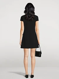 Admiral Crepe Short-Sleeve Shift Dress