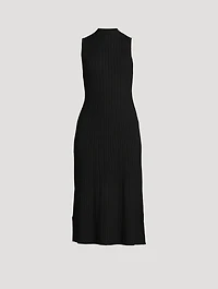Cable Rib Knit Midi Dress