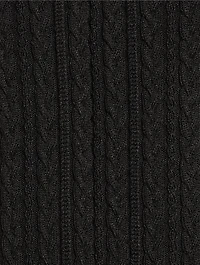 Cable Rib Knit Midi Dress