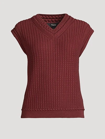 Textured Knit Vest