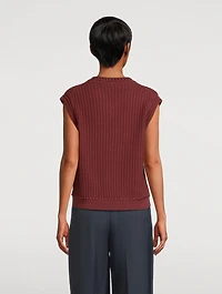 Textured Knit Vest
