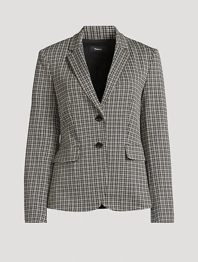 Carissa Knit Plaid Jacket