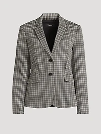 Carissa Knit Plaid Jacket