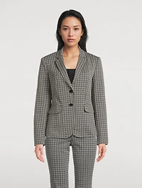 Carissa Knit Plaid Jacket