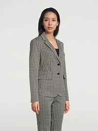 Carissa Knit Plaid Jacket