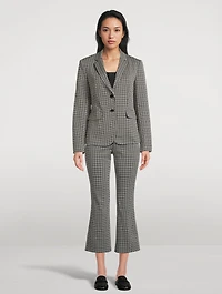 Carissa Knit Plaid Jacket