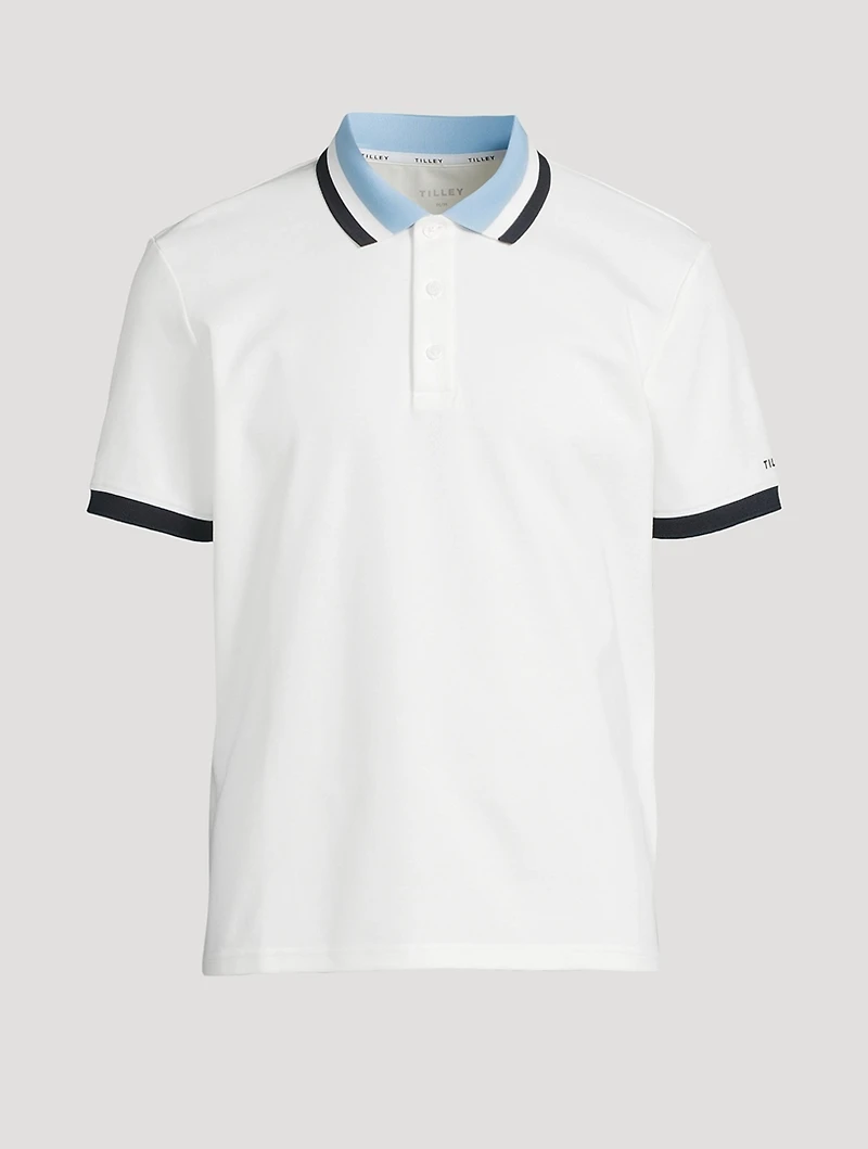 Supima Pique Stripe Polo