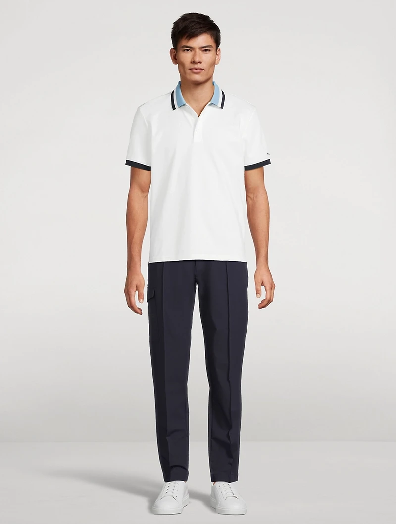 Supima Pique Stripe Polo