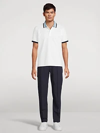 Supima Pique Stripe Polo