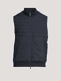 Stretch Nylon Quilted Vest
