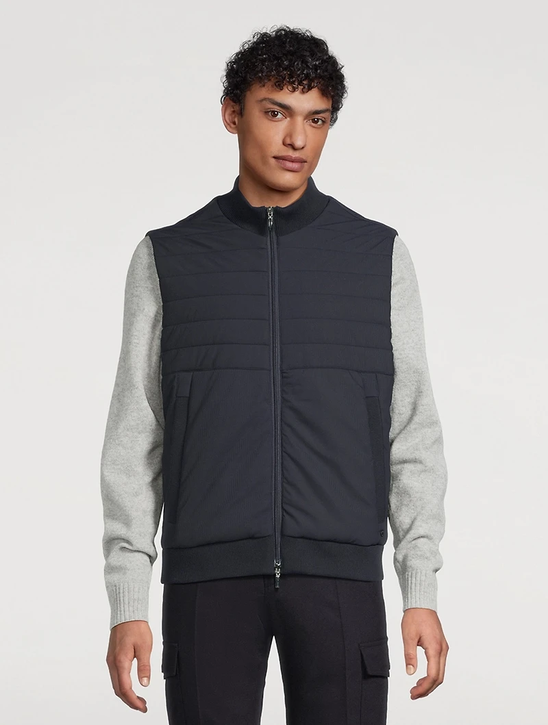 Stretch Nylon Quilted Vest