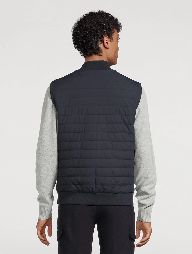 Stretch Nylon Quilted Vest