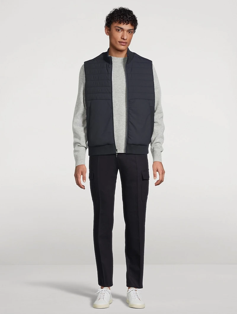 Stretch Nylon Quilted Vest