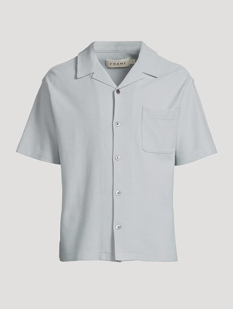 Jacquard Relaxed Short-Sleeve Shirt