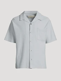 Jacquard Relaxed Short-Sleeve Shirt