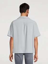 Jacquard Relaxed Short-Sleeve Shirt