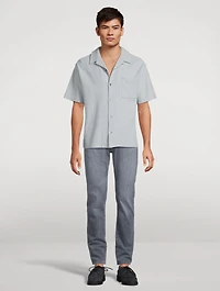 Jacquard Relaxed Short-Sleeve Shirt