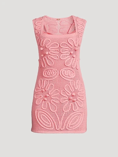 Chimi Knit Crochet Mini Dress